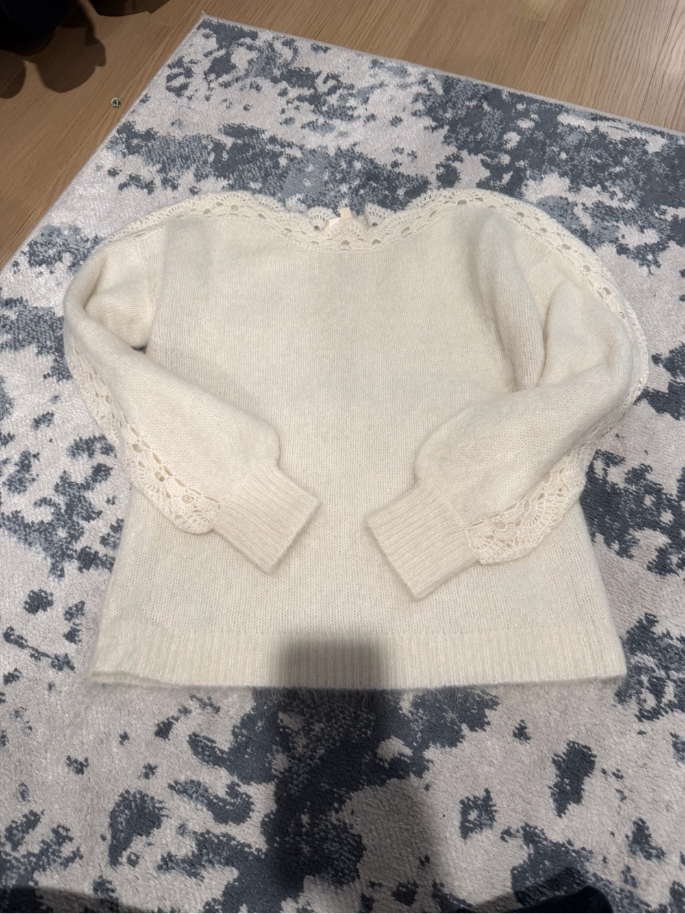 Sezane Stacy Jumper Ivory - Picture 5 of 7